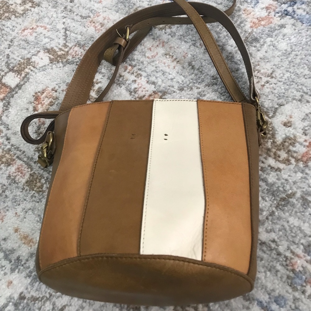 Madewell Tricolor leather Bucket Bag - Picture 9 of 10